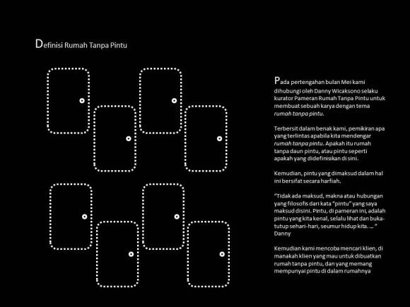 pameran Rumah Tanpa pintu -initial definition