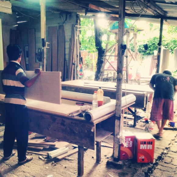 Preparation in the workshop - 2012 -  temporary structure