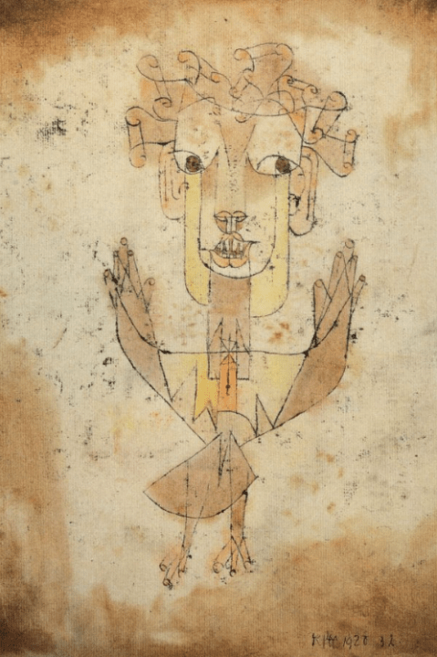 Angelus Novus, Paul Klee, source from : http://www.fucinemute.it/wp-content/uploads/2012/03/alfbenj-2.jpg